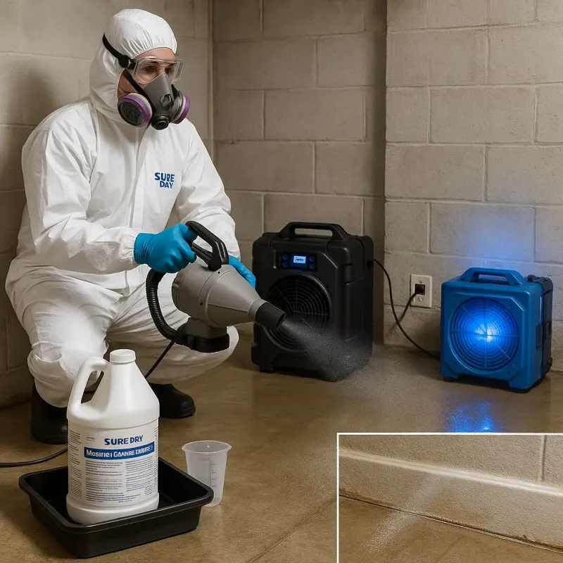 Sanitization and Odor Removal process in Cypress, TX